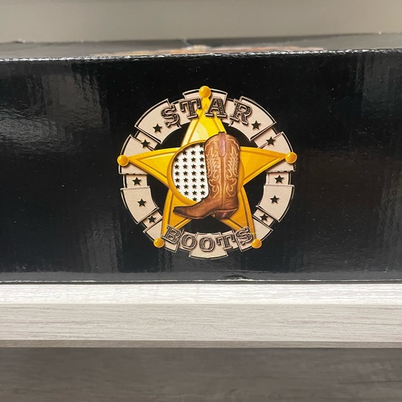 Star Boots. 100% Authentic Mens Natural Python Belly Cut! Size 10. - Picture 8 of 9